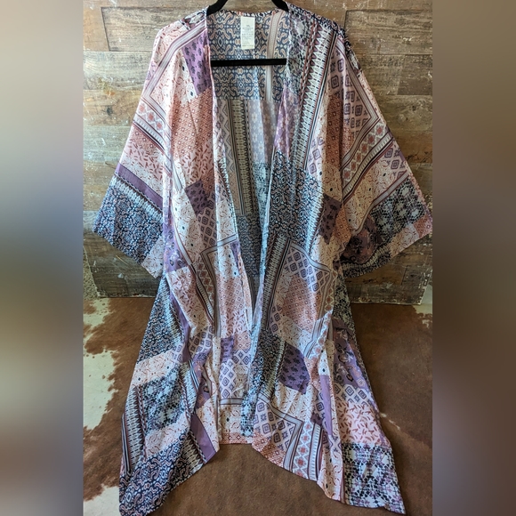 Kimono Other - New Never Worn Patchwork Pinks & Purples Kimono